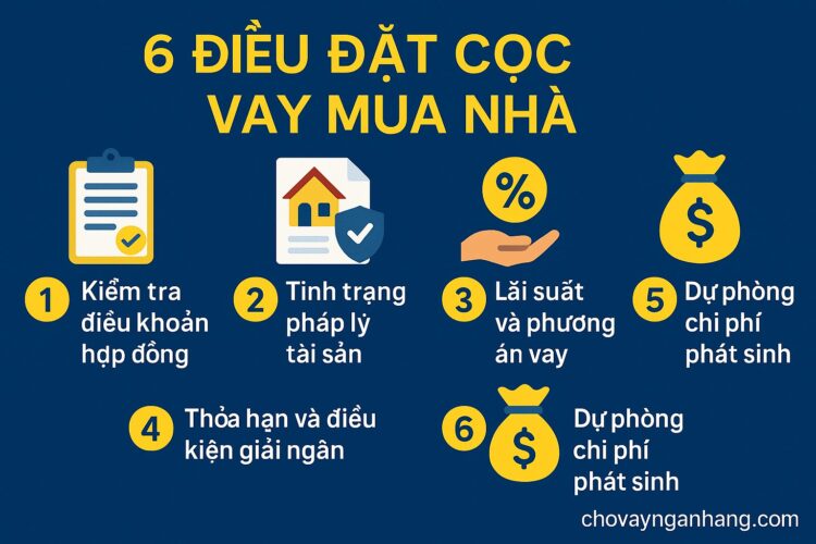 Kiểm tra pháp lý căn nhà Kiểm tra tính chính danh chủ nhà Kiểm tra quy hoạch căn nhà Tìm hiểu lịch sử nhà Lập hợp đồng đặt cọc mua nhà Kiểm tra điều khoản hợp đồng đặt cọc trước khi ký 6 điều cần lưu ý trước khi đặt cọc mua nhà