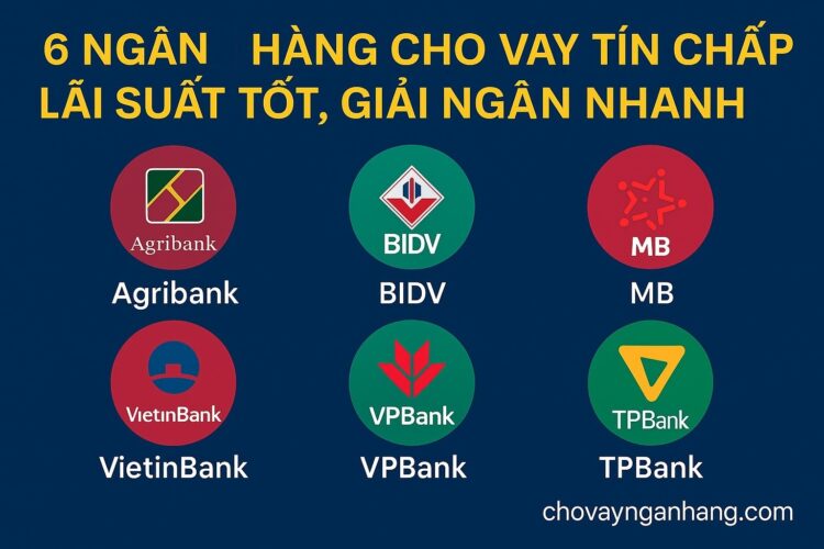 6 ngân hàng cho vay tín chấp lãi suất thấp....