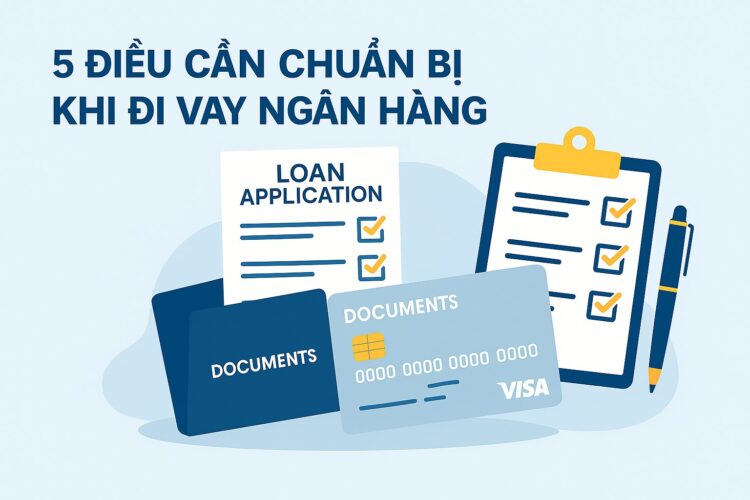 5 điều cần chuẩn bị khi đi vay ngân hàng năm 2026: Hồ sơ, giấy tờ và lưu ý quan trọng 5 điều cần chuẩn bị khi đi vay ngân hàng