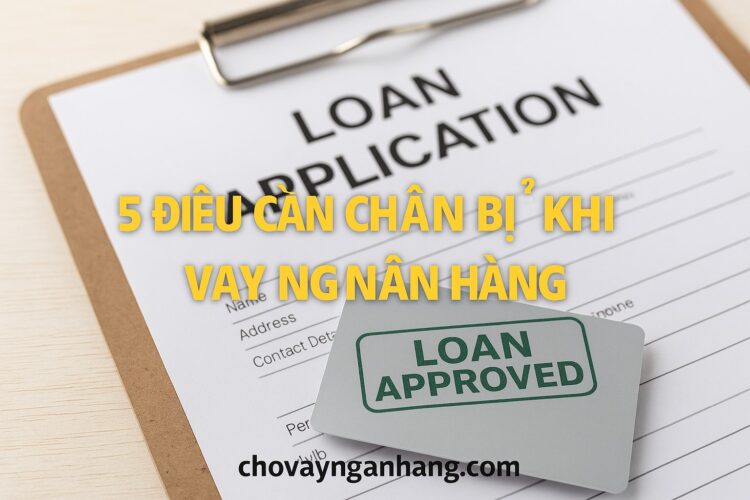5 điều cần chuẩn bị khi đi vay ngân hàng