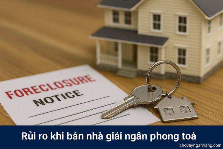Rủi ro giải ngân phong toả 3 bên khi mua bán nhà