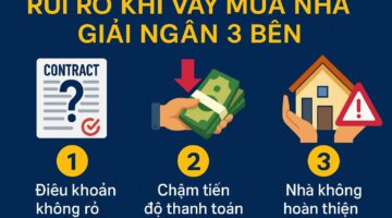 Rủi ro giải ngân phong toả 3 bên khi mua bán nhà