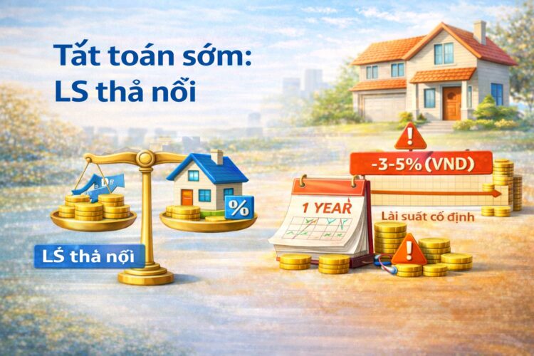 Vay mua nhà: lãi suất cố định và thả nổi