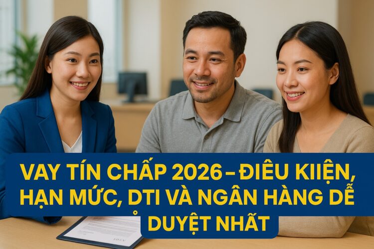 Vay tín chấp 2026 – Điều kiện, hạn mức, DTI và ngân hàng dễ duyệt nhất Vay tín chấp 2026 Điều kiện, hạn mức, DTI và ngân hàng dễ duyệt nhất
